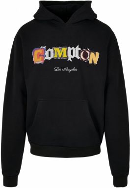 Compton L.A. Ťažká nadrozmerná mikina s kapucňou čierna