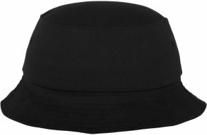Flexfit Cotton Twill Bucket Cap, Black