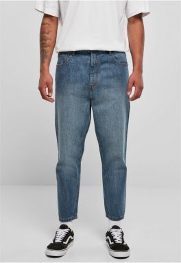 Men's Cropped Tapered Jeans Blue