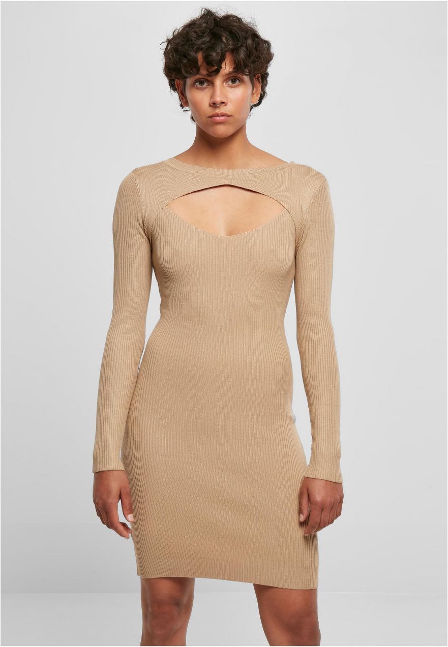 Women's dress Cut Out beige