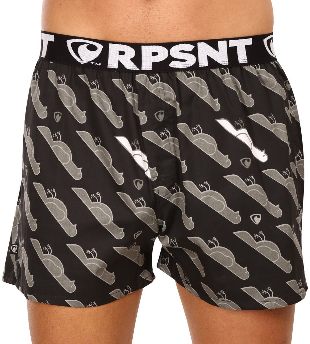 Čierne pánske vzorované trenírky Represent Mike
