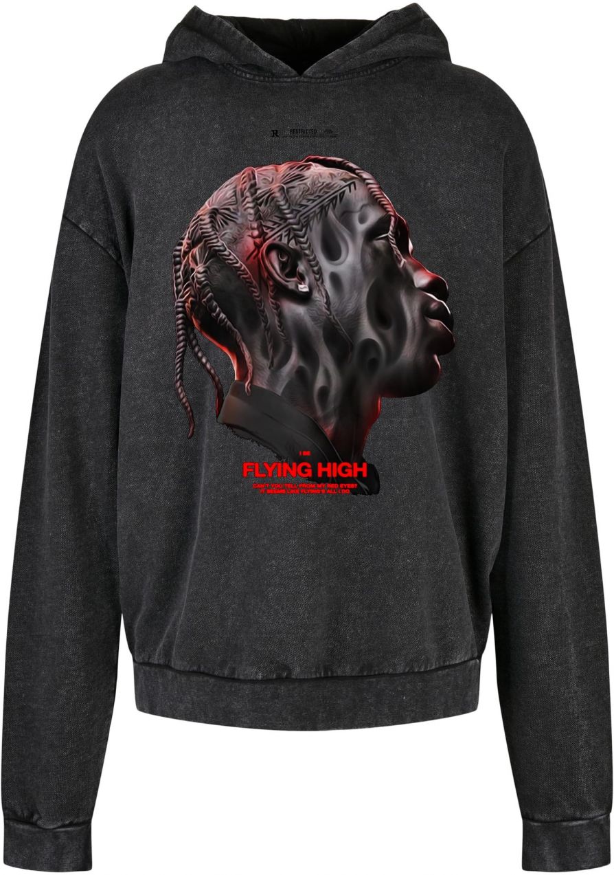 Flying High Oversize Hoody Black