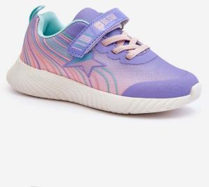 Lightweight Children's Sports Shoes Memory Foam System Big Star Purple