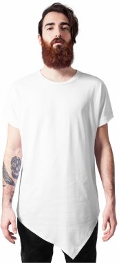 Asymmetrical long T-shirt white