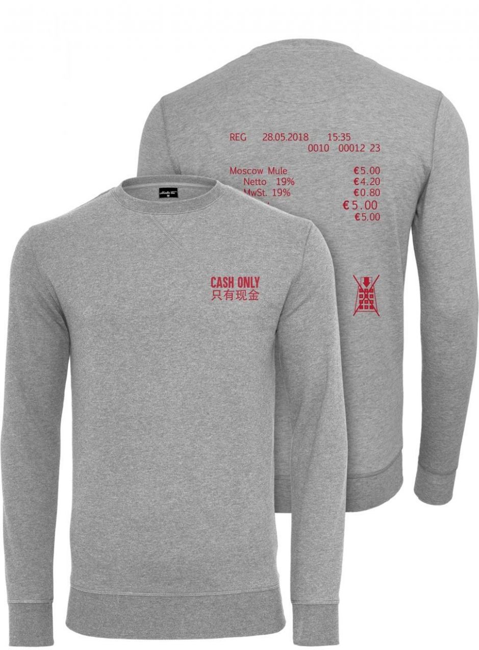 Cash Only Crewneck Grey