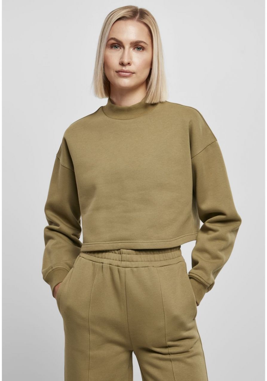 Women's Cropped Oversized Pot High Neck Tiniolive