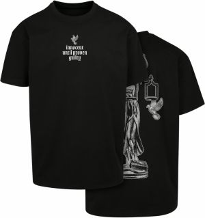 Nadrozmerné tričko Justice čierne