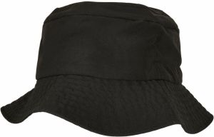 Cap with elastic adjustment bucket black