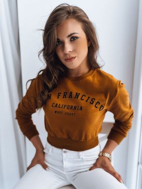 Women's sweatshirt with SAN FRANCISCO print red Dstreet z