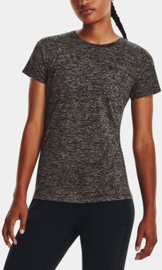 Tmavosivé dámske melírované športové tričko Under Armour Novelty