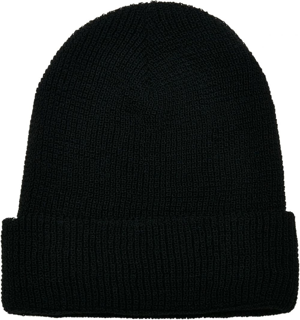 Recycled Waffle Knit beanie black