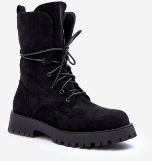 Leather Workers Flat-heeled shoes black jence
