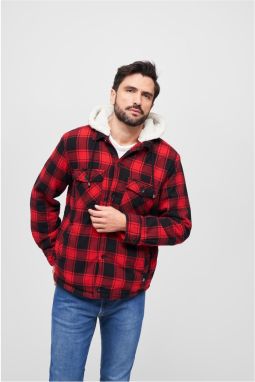 Hooded jacket red/black