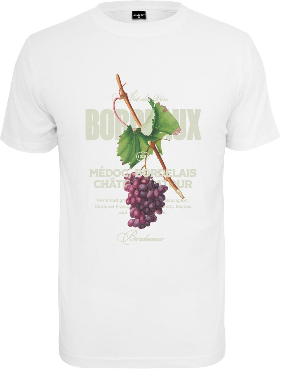 Bordeaux T-shirt white