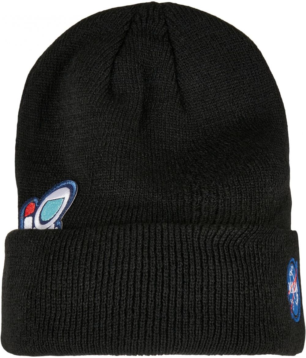 NASA Embroidery Black Beanie