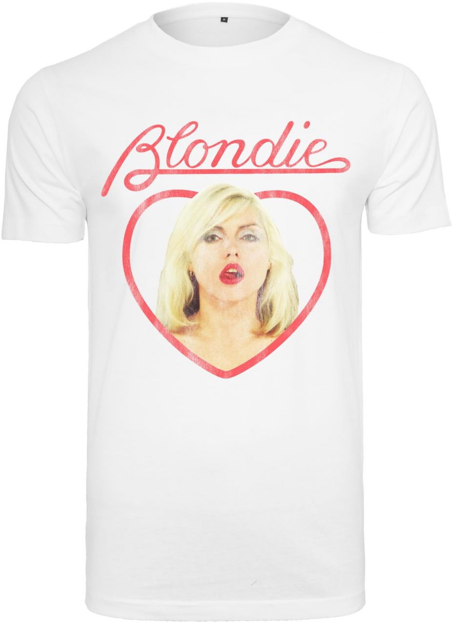 White T-shirt Blondie Heart of Glass