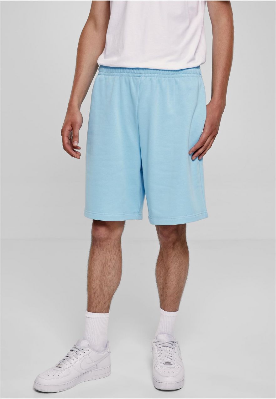 Wide terry shorts balticblue