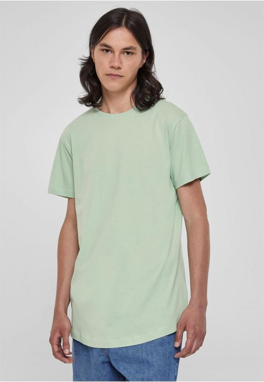 Shaped long t-shirt vintagegreen