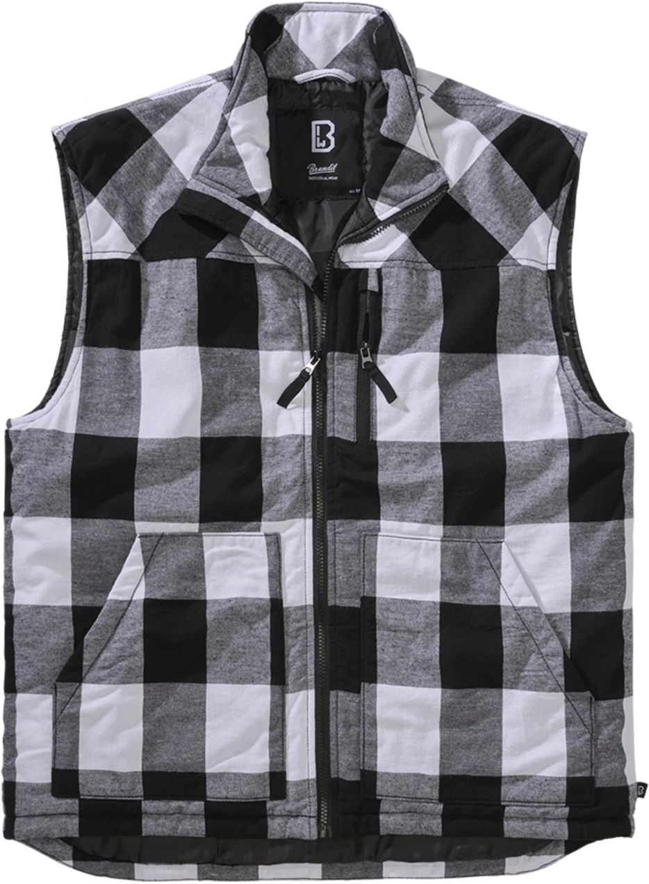 Wooden vest white/black