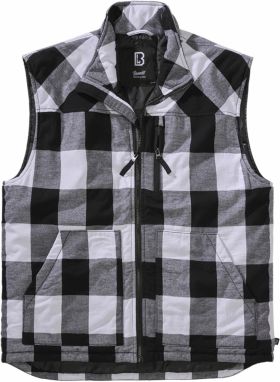 Wooden vest white/black