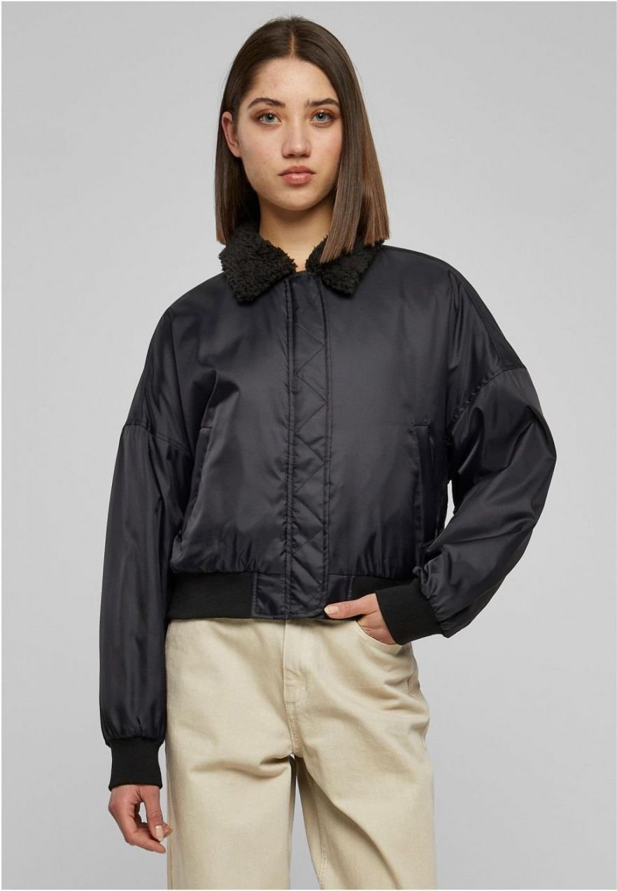 Women's Pilot Bomber Jacket Black/Black