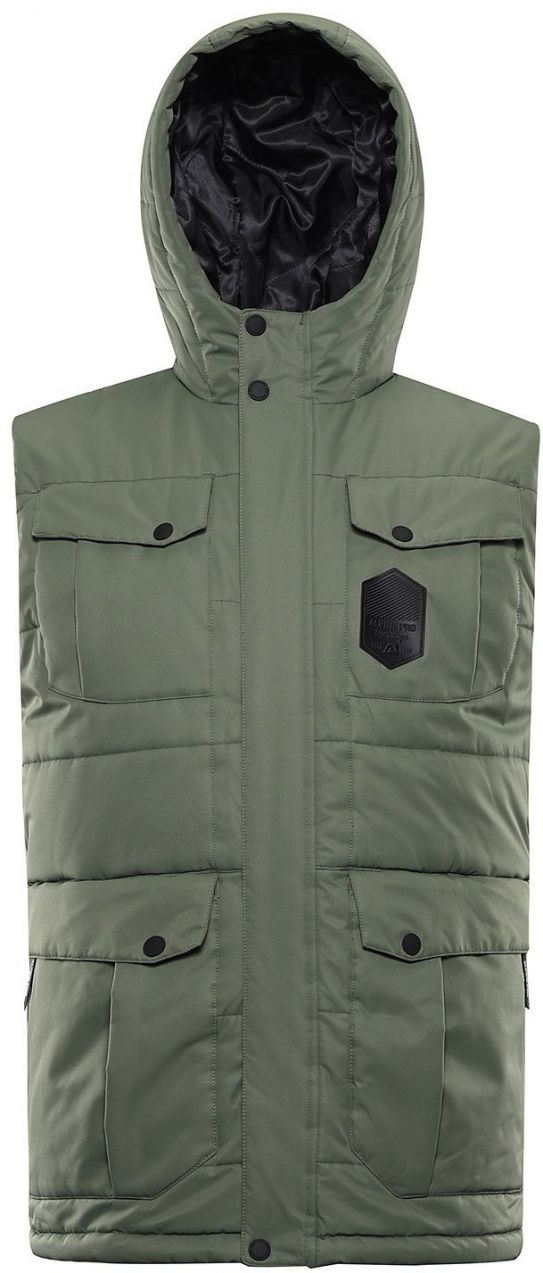 Men's vest with ptx membrane ALPINE PRO HARD olivine