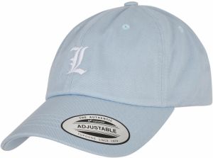 Letter light blue low profile cap L