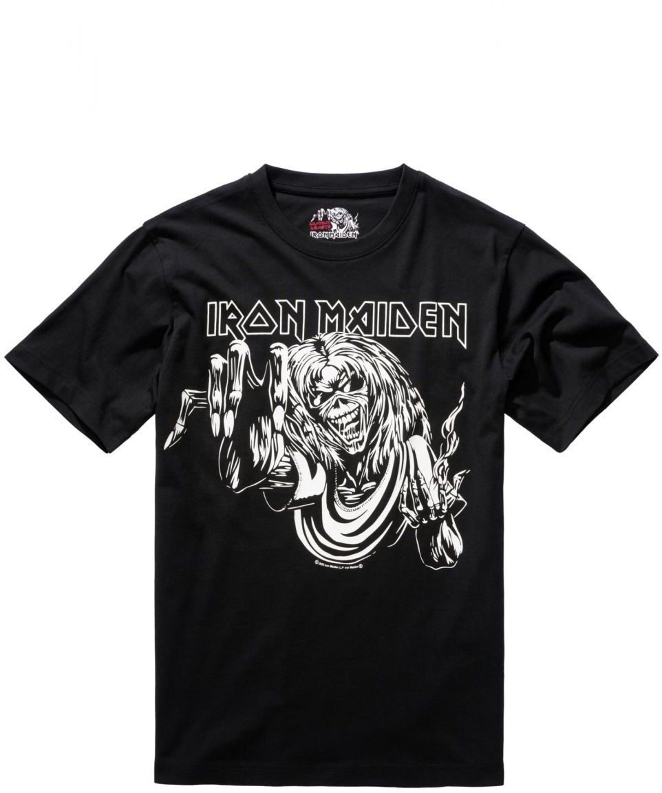 Iron Maiden Tee Shirt Design 3 (glows in dark pigment) black