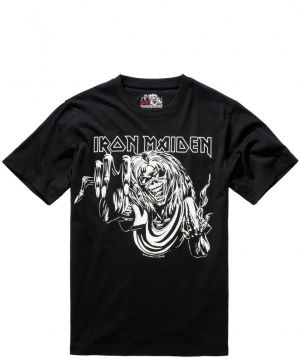 Iron Maiden Tee Shirt Design 3 (glows in dark pigment) black