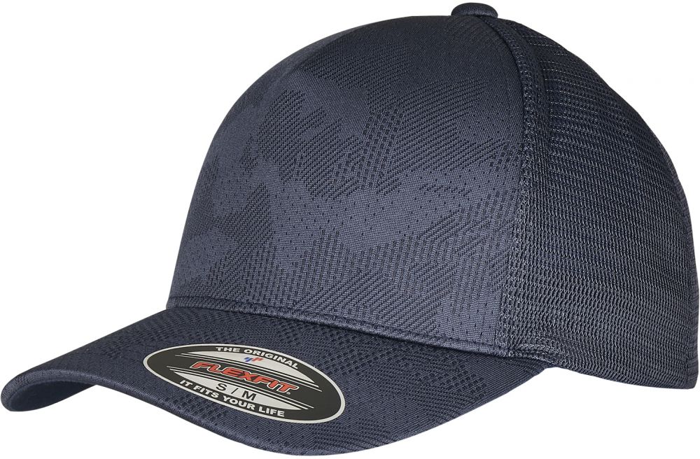 Námořnická kšiltovka Flexfit Jaquard Camo Cap