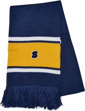 School team scarf spaceblue/californiayellow/wht