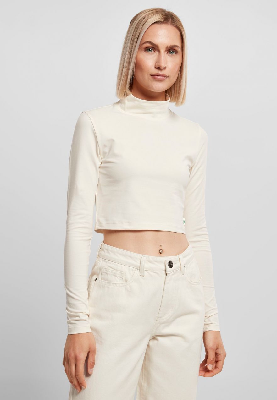 Women's Organic Long Sleeve Turtleneck - Cream