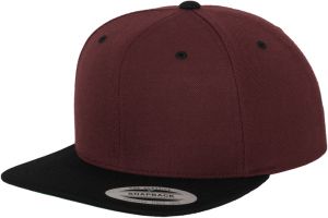 Classic Snapback 2-Tone Maroon/Blk