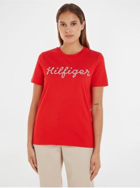 Červené dámske tričko Tommy Hilfiger