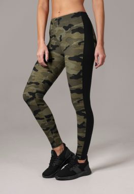 Women's Camo Leggings Stripe woodcamo/blk