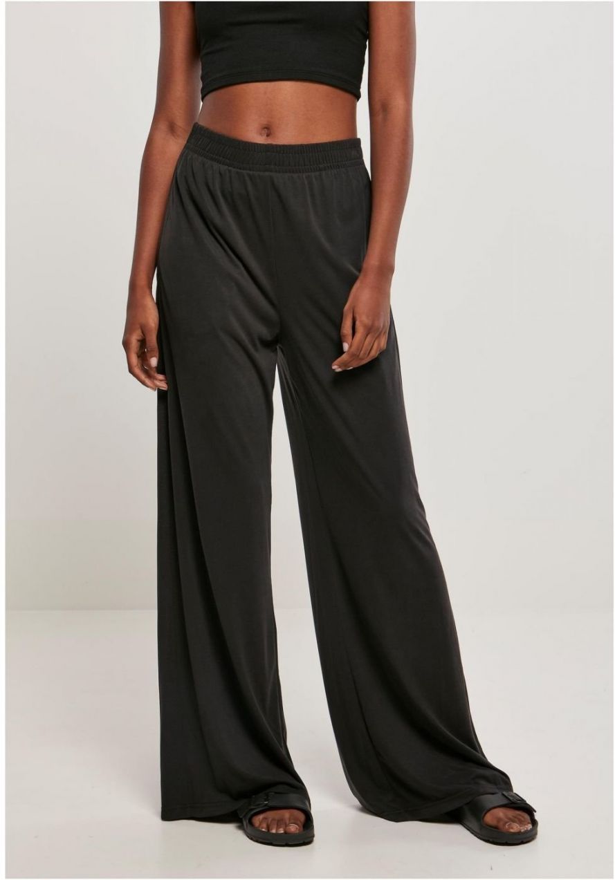 Women's Modal Wide Trousers Black