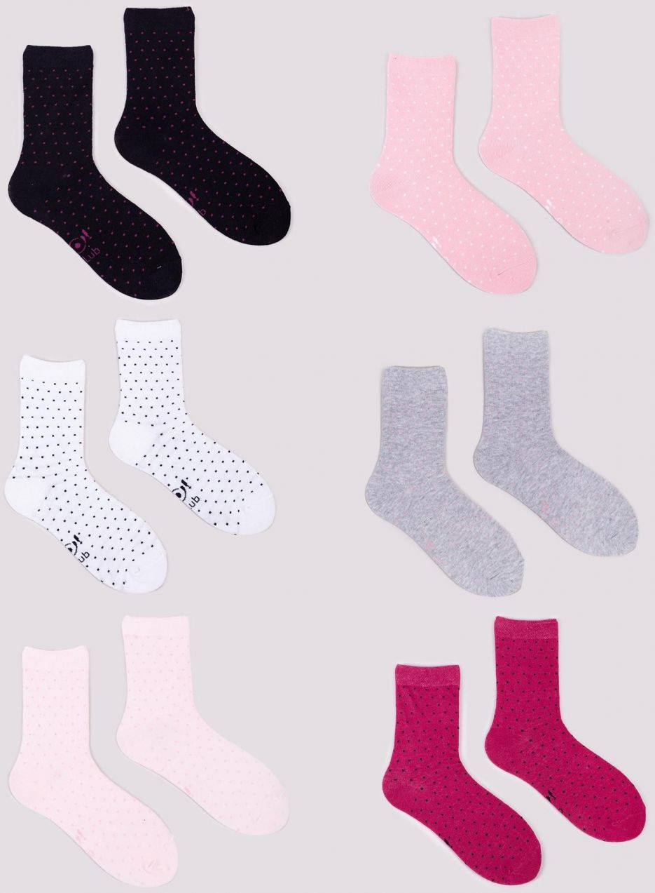 Yoclub Kids's Girls' Socks 6-Pack SKA-0128G-AA00