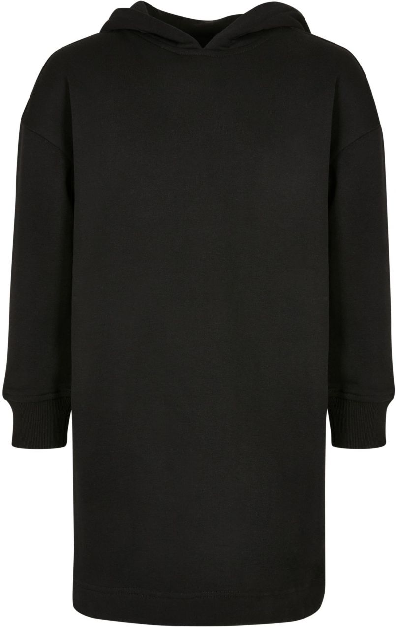 Girls' Oversized Terry Hoody Dress Black
