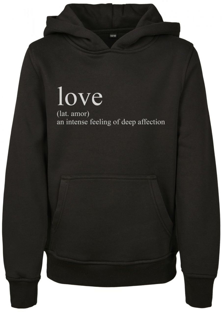 Kids Love Definition Hoody Black