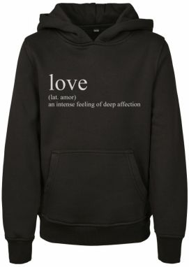 Kids Love Definition Hoody Black