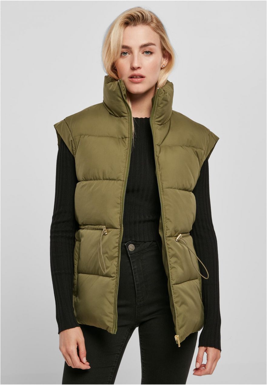 Women's Puffer Puffer Olive Vest