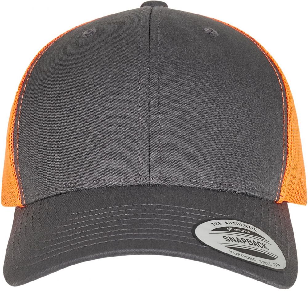Retro Trucker 2-Tone Charcoal/Neon Orange