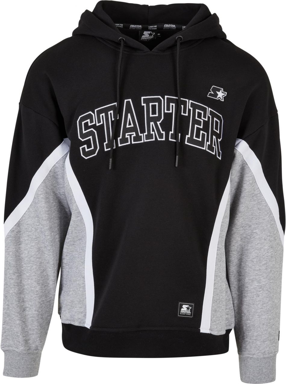 Starter Throwback Hoody Black/Heathergrey