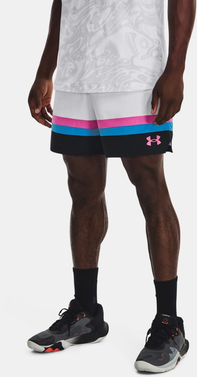 Šortky Under Armour UA Baseline Woven Short II-WHT