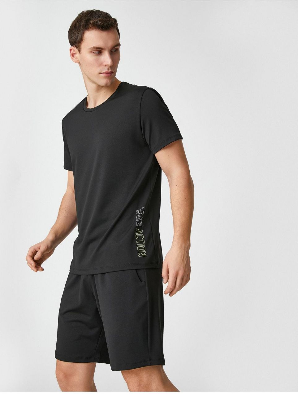 Koton Sports tričko so sloganom Crew Neck Short Sleeved.