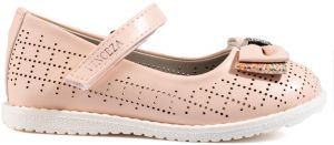 Openwork girl ballerinas Vinceza powder