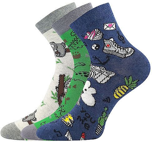 3PACK children's socks Lonka multicolor
