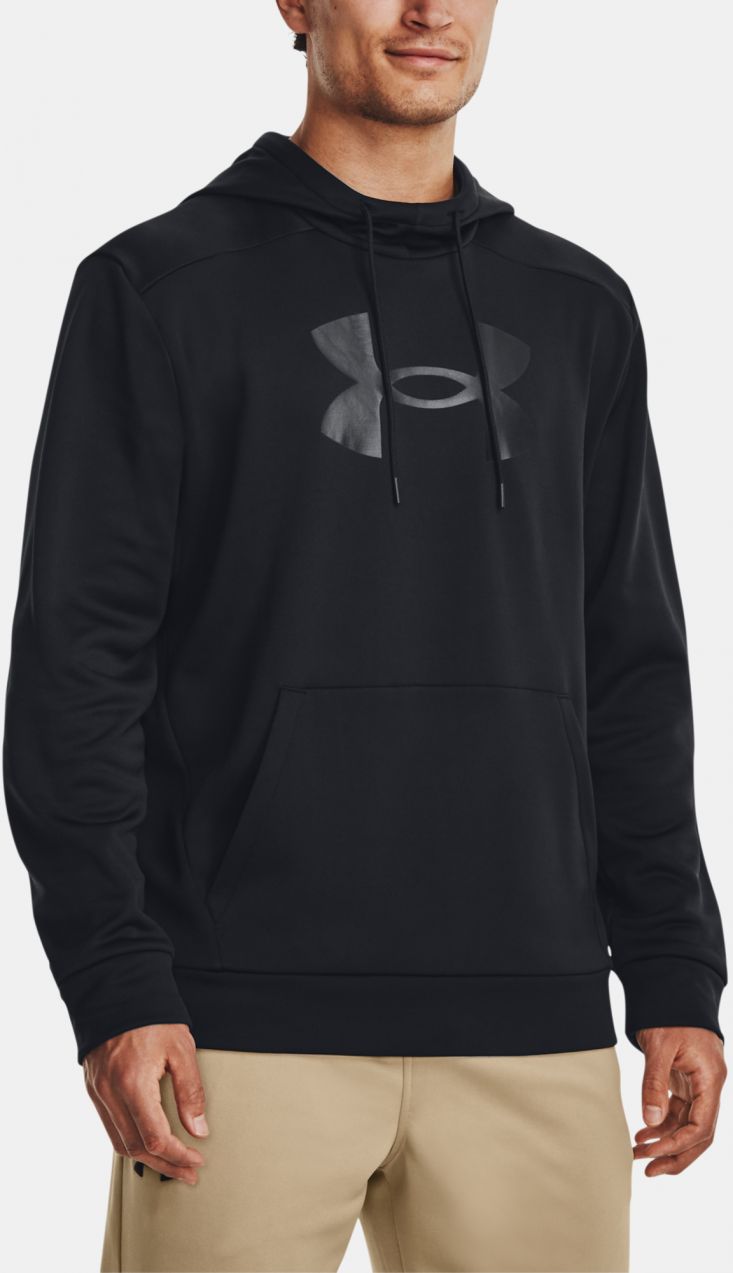 Čierna športová mikina Under Armour UA Armour Fleece Big Logo HD