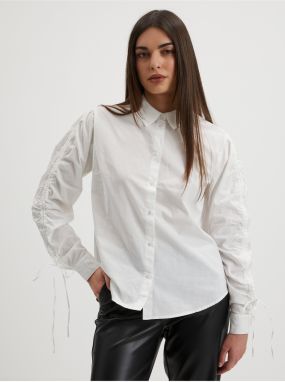 Biela dámska košeľa Pieces Brenna