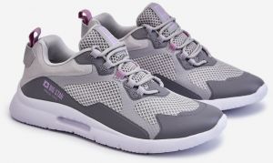 Ladies Trainers Sneakers Big Star LL274371 Grey